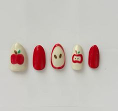 Fake Nails Designs, Cute Simple Nails, Really Cute Nails, Kawaii Nails, Fire Nails, Dream Nails, Funky Nails, Dope Nails