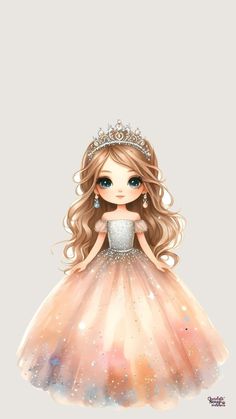 a drawing of a girl in a princess dress