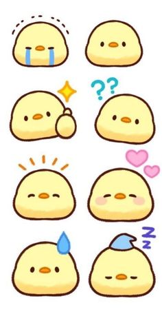 chibi kawaii character Cute Sticker Easy To Draw, Cute Duck Stickers, Cute Bear Drawings Kawaii, Cute Small Drawings Kawaii, Kawaii Drawings Easy, Cute Bear Doodle, Duck Doodle, Duck Stickers, Cute Small Drawings