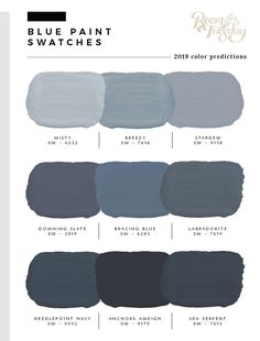 black and gray paint swatches