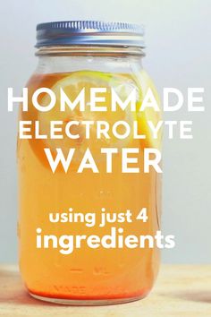 homemade electrolyte water using just 4 ingredients to make it taste like lemonade