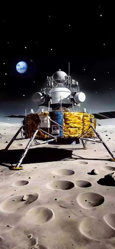 an artist's rendering of the space station on the moon