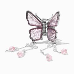 Champagne Coast, Transparent Wings, Fairycore Fashion, Butterfly Bracelet, Fashionable Jewelry, School Board, Bed Head, Pink Butterfly, Jewelry And Accessories