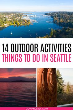 14 off-the-beaten-path outdoor activities in Seattle, ideal for those looking to explore the city's lesser-known attractions. Seattle Travel Guide, Urban Adventure, Washington Vacation, Washington Park, Downtown Seattle