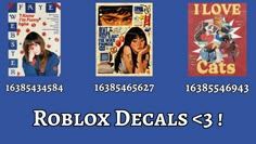 the roblox decals 3 are available for purchase