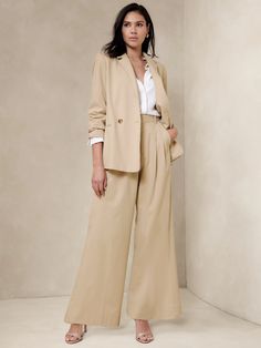 Wide-Leg Flannel Trouser | Banana Republic Factory Sustainability, Coats Jackets, Wide Leg, Trousers, Clothes