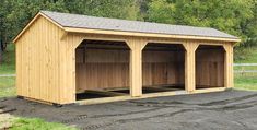 Horse Run-In Sheds | Horse Shelters | Horizon Structures Horse Barn Designs, Barn Design, Farm Buildings