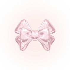 a pink bow on a white background