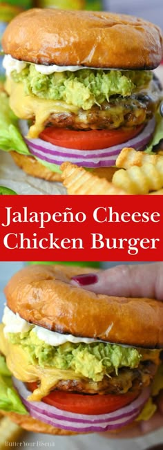 this is an image of jalapeno cheese chicken burger