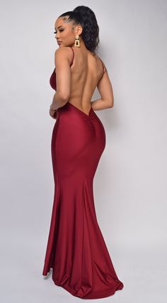 Low back Ruched at back Adjustable straps Model wearing size Small Backless Ruched Dress, Ruched Dress Back, Low Dip Back Dress, Deep V Back Dress, Low Back Red Dress, Dress With The Back Out, Red Backless Dress Aesthetic, Open Back Red Dress, Backless Elegant Dress