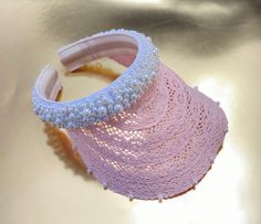 Beach Visor, Gold Mary Janes, 1st Birthday Dresses, Womens Visor, Straw Visor, Festival Shoes, Visor Hat, Pearl Pink, Set Earrings