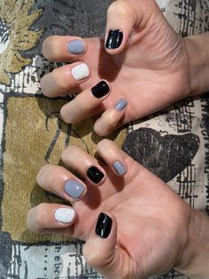 Unisex Nail Design, Masc Nails, Nail Polish Ideas, Band Nails, Punk Nails, Goth Nails