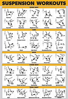 the suspension workout chart shows how to do it and what you can do with it