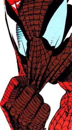 spider - man from the amazing spider - man animated series, with his hands on his face