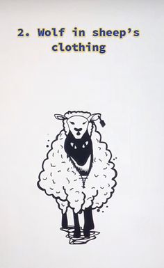 an image of a sheep with the words 2 woff in sheep's clothing ribs