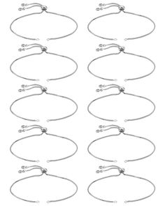 PRICES MAY VARY. Package Content: You will get 10 pieces of adjustable slider chain bracelets totally. All these adjustable slider chains are in silver color, enough quantity and delicate color to meet your daily jewelry making needs. Suitable Size: Total length about 230 mm/ 9.05 in. Single chain length about 120 mm/ 4.72 in. Hole: approx 2 mm/ 0.08 in in diameter. Stopper beads: 8 x 4 mm/ 0.31 x 0.15 in. High Quality Material: This slider chain component mainly made of quality stainless steel, Adjustable Bracelet Diy Sliding Knot, Bracelet Extender, Slider Bracelet, Jewelry Diy Bracelets, Daily Jewelry, Chain Bracelets, Sweet Gifts, Diy Bracelet, Friendship Gifts