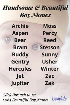 a baby's name is shown on the back of a poster