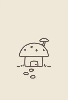 Arts Easy Drawing, Easy Mini Doodles, Drawing Ideas Easy Mushrooms, Cute Drawings For Kids Kawaii Art, Cute Mini Drawing Ideas, Mini Drawings Ideas, Mini Cute Drawings, Easy Ideas To Draw, Cute Drawings Step By Step