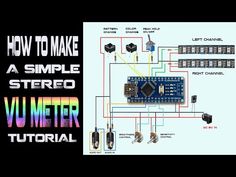 how to make a simple stereo vc meter using an electronic circuit and other electronics components