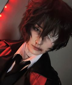 Cosplay Ideas Men Anime, Dazai Osamu Realistic, Beast Dazai Cosplay, Dazai Realistic, Dazai Osamu Haircut, Dazai Nails Design, Pm Dazai Cosplay, Dazai Cosplay Female