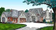 this is an artist's rendering of these european style homeplanstyles