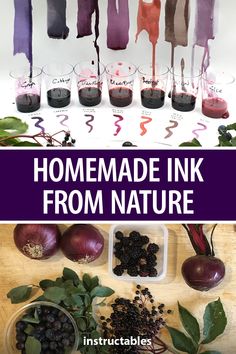 homemade ink from nature is an easy way to make your own art project for kids