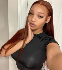 Ginger Hair Color, Front Lace Wigs Human Hair, Hair Inspiration Color, Hair Inspo Color, Ginger Hair, Hd Lace, Aesthetic Hair, Black Girls Hairstyles