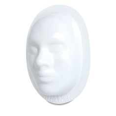 a white mannequin's head on a white background