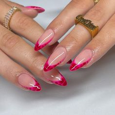 Foot Nail, Spring Acrylic Nails, Summery Nails, Classy Acrylic Nails, Red Nail, Pretty Acrylic Nails