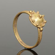 LOVELY ANCIENT BYZANTINE GOLD RING CIRCA - 9th Century AD (9976) | eBay Antique Hand Forged Yellow Gold Rings, Heirloom Gold Halo Ring, Gold Hand Forged Round Band Rings, Gold Heirloom Cluster Ring With Open Design, Heirloom Gold Cluster Ring With Open Design, Heirloom Gold Cluster Ring With Open Style, Gold Halo Cluster Ring With Round Band, Heirloom Gold Cluster Ring With Open Shape, Antique Hand-forged Gold Rings