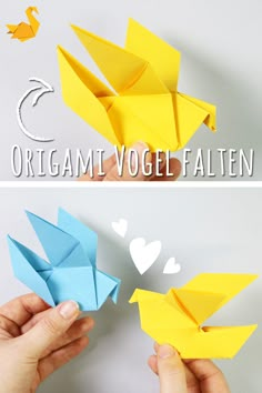 origami voel falten is an easy paper craft for kids