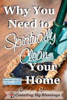 a mop on top of a wooden floor with the words why you need to seriously clean your home