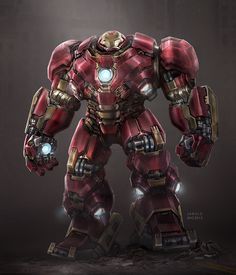 an iron man standing in front of a dark background