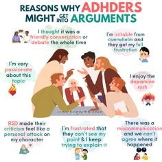 Why might we be more likely to get into arguments with ADHD?🤔  Learn more about your ADHD brain while gaining tools to "plug-and-play" for all of life's challenges in...  3C Activation: 12 week ADHD Adult Success Group [starting TOMORROW, Aug 21 @ 7pm EST]  https://bit.ly/3CACT  #adhd #adhdcoach #adhdstruggles #adhdawareness #adhdhelp Mental Health Facts, Spine Health, Mental And Emotional Health, Mental Health Matters, Divergent, Coping Skills, Mental Health Awareness, Emotional Health, Psychology