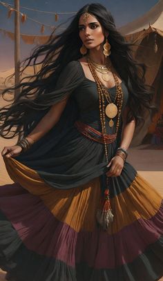 Fantasy People Art, Romani Women, Fantasy People, Wild West, Festival, Beauty, Quick Saves