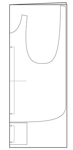 the top half of a vest pattern