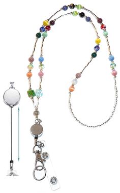 PRICES MAY VARY. Retractable Reel Beaded ID Badge Holder - Lanyard is 34 inches long (17 inches from the back of the neck). Reel pulls out an additional 14.5 inches. Lightweight Elegance - Professional lanyard for the office, exceptionally lightweight; 34" handmade beaded lanyard with swivel hook and key ring. Slim design adds a fashionable touch to any work outfit Fashion Lanyard Necklace – Jewelry lanyards for your work id badge holds items securely and safely. Strong & Beautiful – Lovely bead Cute Lanyards, Beautiful Beaded Necklaces, Key Keychain, Classy Necklace, Swivel Hook, Lanyard Necklace, Beaded Lanyard, Beaded Lanyards, Necklace Craft