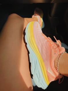 not mine! Hoka Preppy Shoes, Hookas Shoes, Tennis Shoes Colorful, My Dream Shoes, Pretty Hoka Shoes, Hoka Shoes Running, Colorful Hoka Shoes, Cute Shoes Preppy, Aesthetic Hoka Shoes