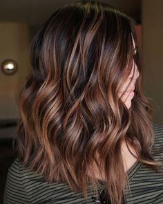 Balayage Brunette Medium, Beer For Hair, Copper Balayage, Caramel Highlights, Brown Balayage, Highlights Brown Hair