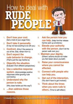 the rules for rude people are shown in this poster, which includes an image of a man