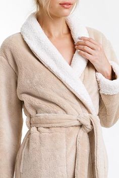 Featuring on the Today Show, this luxurious Keila Sherpa Fleece Robe provides you an unrivaled softness and cozy feeling right of the bathtub, thanks to its ultra-plush and breathable microfiber. Alongside a glass of wine, this robe is the perfect companion for a relaxing evening at home. Relaxing Evening, Lingerie Drawer, A Glass Of Wine, Lace Thong