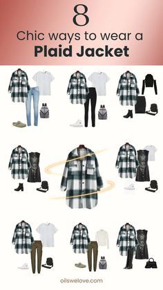 Plaid Shirt Jacket Outfit, Green Plaid Shacket Outfit, Black Plaid Shacket Outfit, Oversized Plaid Jacket Outfit, Long Plaid Jacket Outfit, How To Wear A Shacket, Shacket Outfit Women Winter, Green Shacket Outfit, Oversized Shacket Outfit