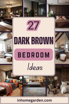 the top 25 dark brown bedroom decor ideas in this postcard collage is great