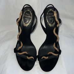 Pre Owned Condition Beautiful Heels Size 38 Caovilla Shoes, Rene Caovilla Shoes, Beautiful Heels, Rene Caovilla, Slingback Sandals, Slingback Sandal, Shoes Women Heels, Shoes Heels, Women Shoes