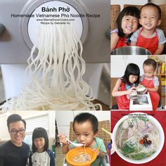 Homemade Pho Noodle Recipe – Mama Snow Cooks and More Pho Noodle Soup Recipe, Phillips Pasta Maker, Homemade Pho, Pho Noodle Soup, Ramen Recipes Easy, Pasta Maker Machine, Rice Noodle Recipes, Pho Noodles, Chicken Pho