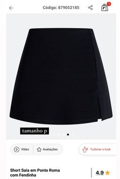 a black skirt is displayed on the store's facebook page, and it appears to be for sale