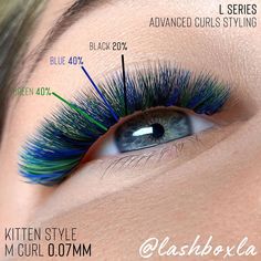 Styles Of Lash Extensions, Fantasy Lashes, Set Ideas, Eyes Blue, Curl Styles