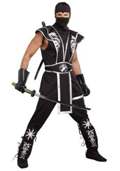 Adult Blade Of Death Ninja Costume#Blade, #Adult, #Death Costume Halloween Famille, Ninja Halloween, Men's Halloween Costumes, Men's Costumes, Warrior Costume, Plus Size Costume, Costumes For Men, Samurai Ninja, Plus Size Costumes