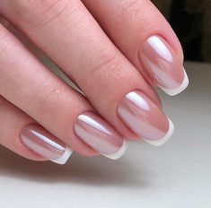 Trending Nail Designs, Tips Design, Summer Nail Ideas, Manicure Nail Designs, French Tip Nail Designs, French Manicure Nails, Simple Gel Nails, Makijaż Smokey Eye, French Tips