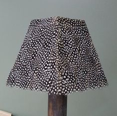 a lamp that is on top of a table